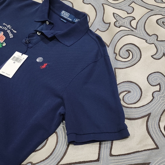 SOLD! Polo Ralph Lauren Shirt  NAVY Classic Fit New York Flag 1967 Medium - NWT! - Picture 5 of 10